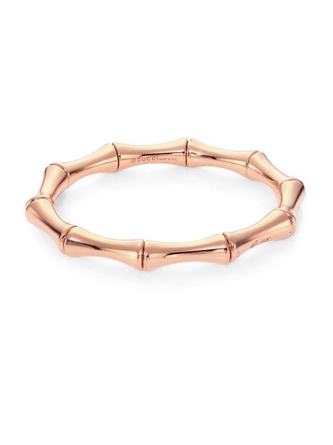 gucci puffer bracelet rose gold|Gucci bamboo bracelet.